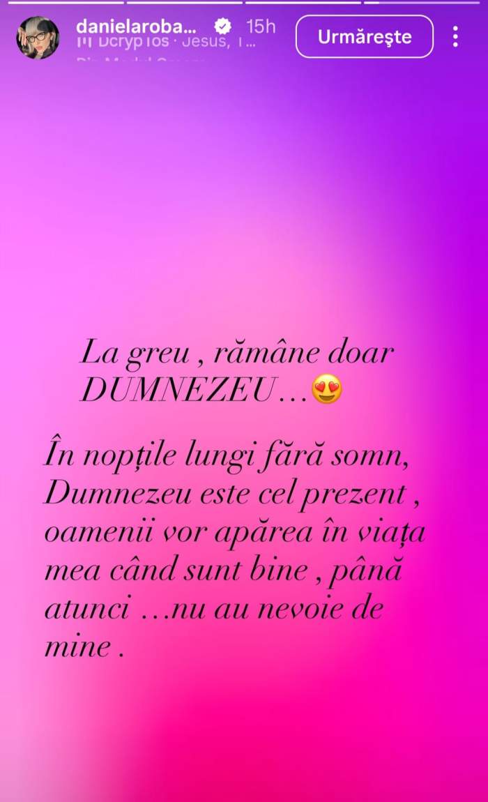 mesajul Danei Roba