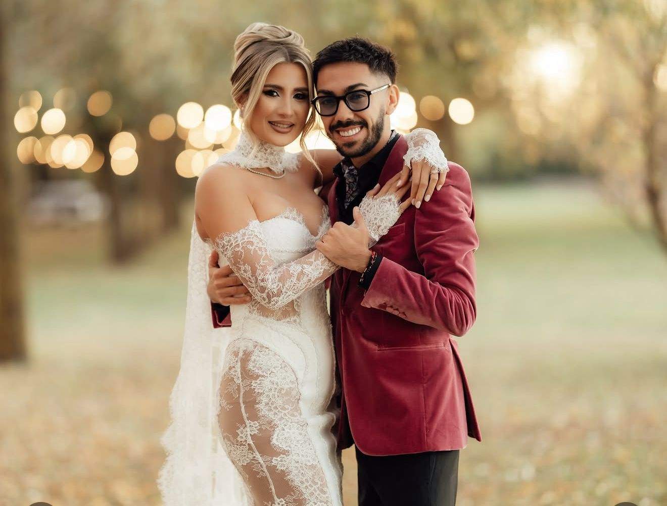 Claudia Puican și Armin Nicoară la nunta lor