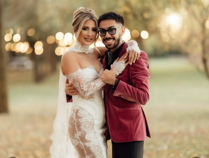 Claudia Puican și Armin Nicoară la nunta lor