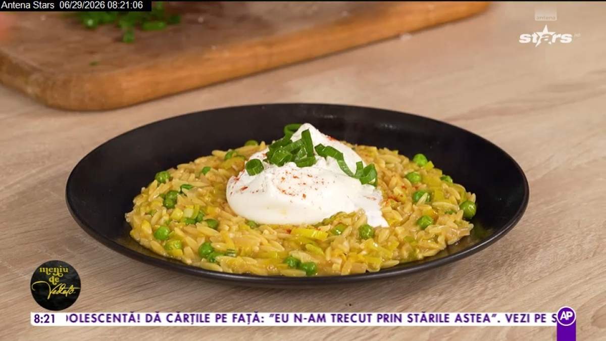 Cum poți prepara orzo cu praz ca la carte. Chef Horia Manea te învață