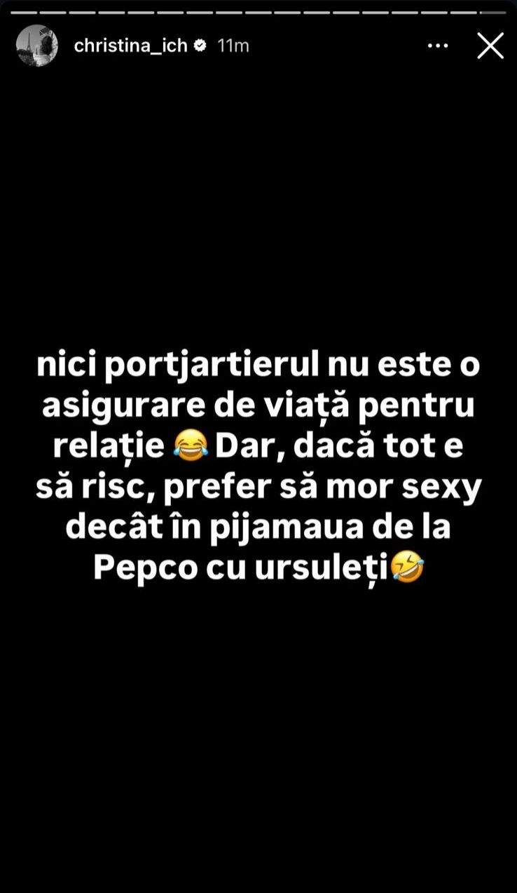 „Nu trebuie să alegem între erotism și borș!”. Christina Ich, dezlănțuită după criticile primite: „Bărbatul meu știe foarte bine numărul de la livrari”