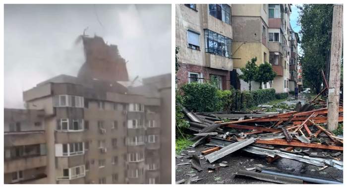 Vijeliile fac primele victime! Acoperiș smuls, om prins sub el! Informații în timp real