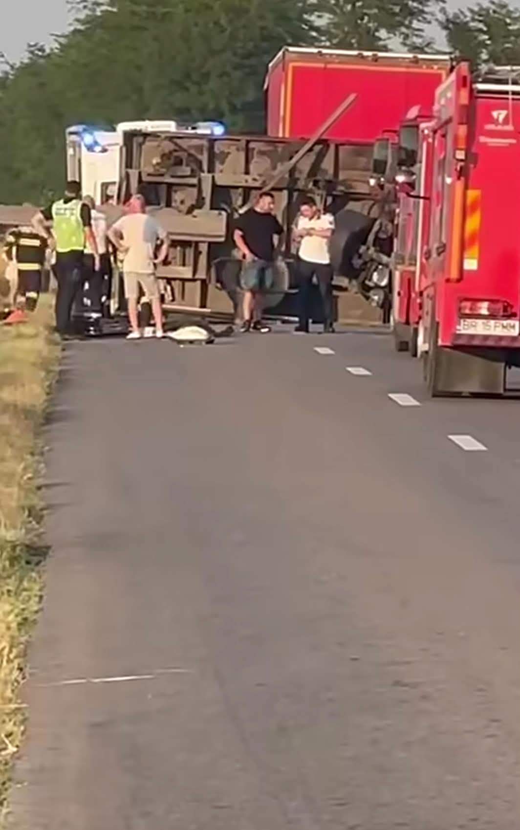 Accident mortal în Brăila! Două persoane, soț și soție, au murit. Imagini horror de la fața locului