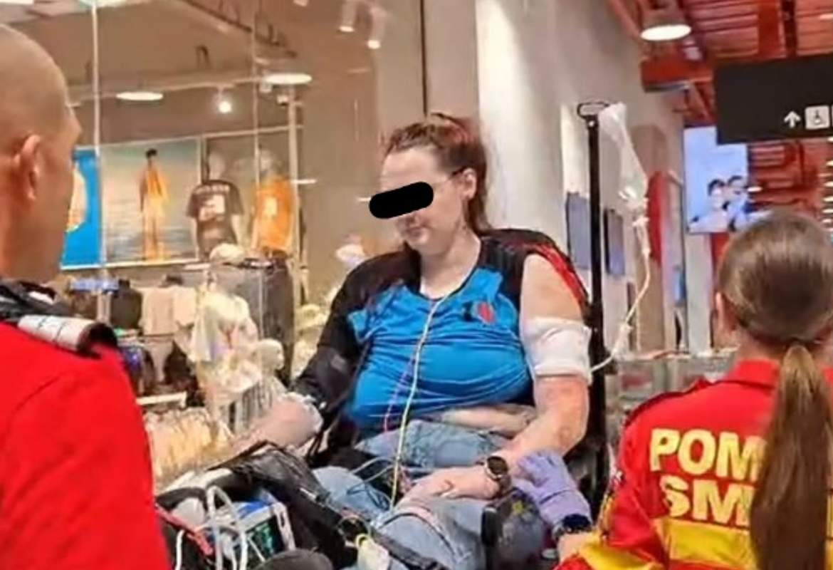 Primele imagini cu femeia înjunghiată de concubin, într-un mall din Timișoara. Bărbatul nu regretă fapta 