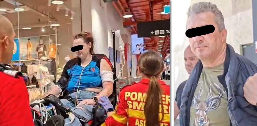 Primele imagini cu femeia înjunghiată de concubin, într-un mall din Timișoara. Bărbatul nu regretă fapta 