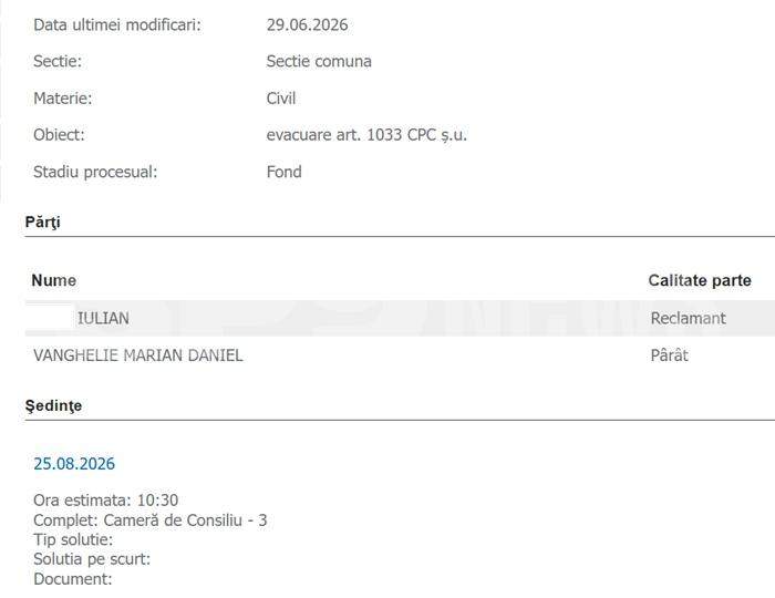 EXCLUSIV | Marian Vanghelie, aruncat în stradă! Cine a cerut evacuarea fostului edil!
