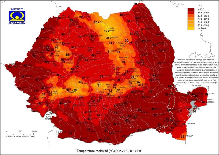 România arde! Cum se simte acum temperatura în toată țara! Harta