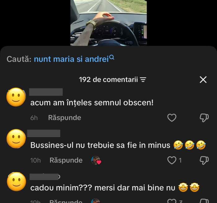 Comentariile de la postarea