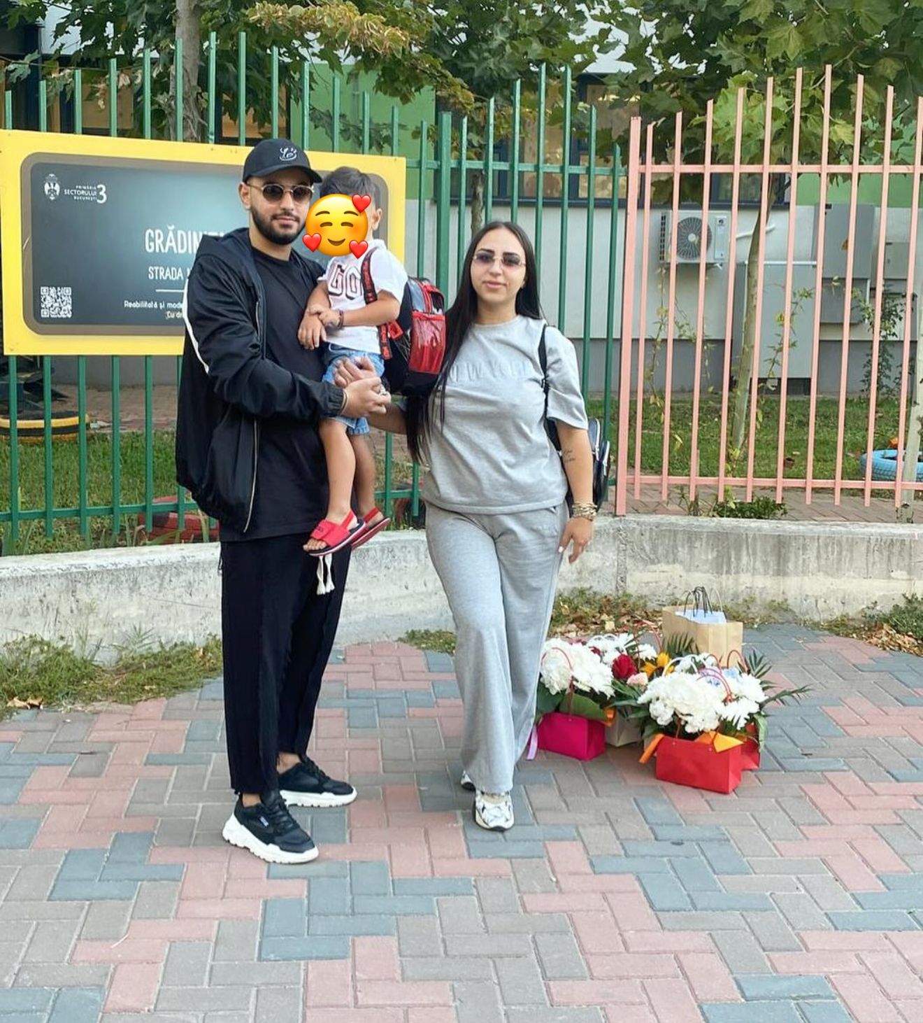 Mihaela și Dani Stoian, alături de fiul lor