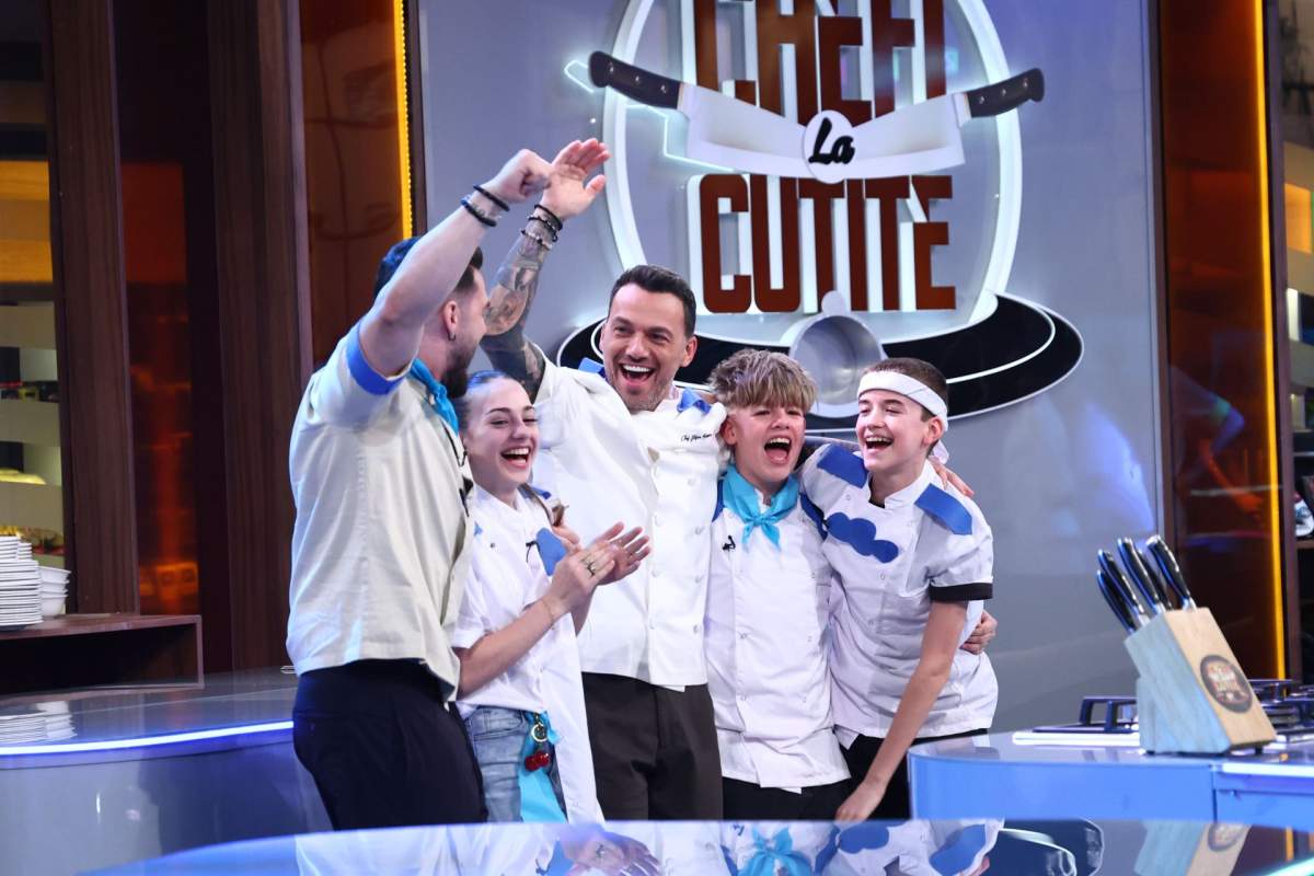 Echipa lui Chef Orlando a câștigat ieri o amuletă, iar tunicile albastre, conduse de Chef Ștefan, au obținut victoria la întrecerea culinară de la Chefi la cuțite – Viitorul are gust