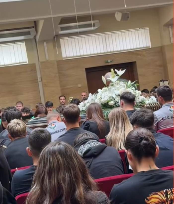Imagini sfâșietoare de la înmormântarea adolescentului mort în accidentul din Dumbrăvița. Matias avea 16 ani 