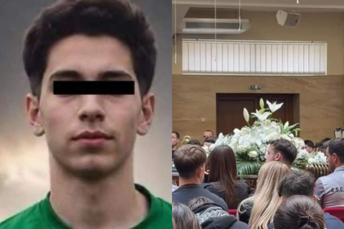 Imagini sfâșietoare de la înmormântarea adolescentului mort în accidentul din Dumbrăvița. Matias avea 16 ani 