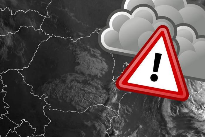 Alertă meteo de ultimă oră! Cod roșu de ploi torențiale în România. Harta zonelor vizate