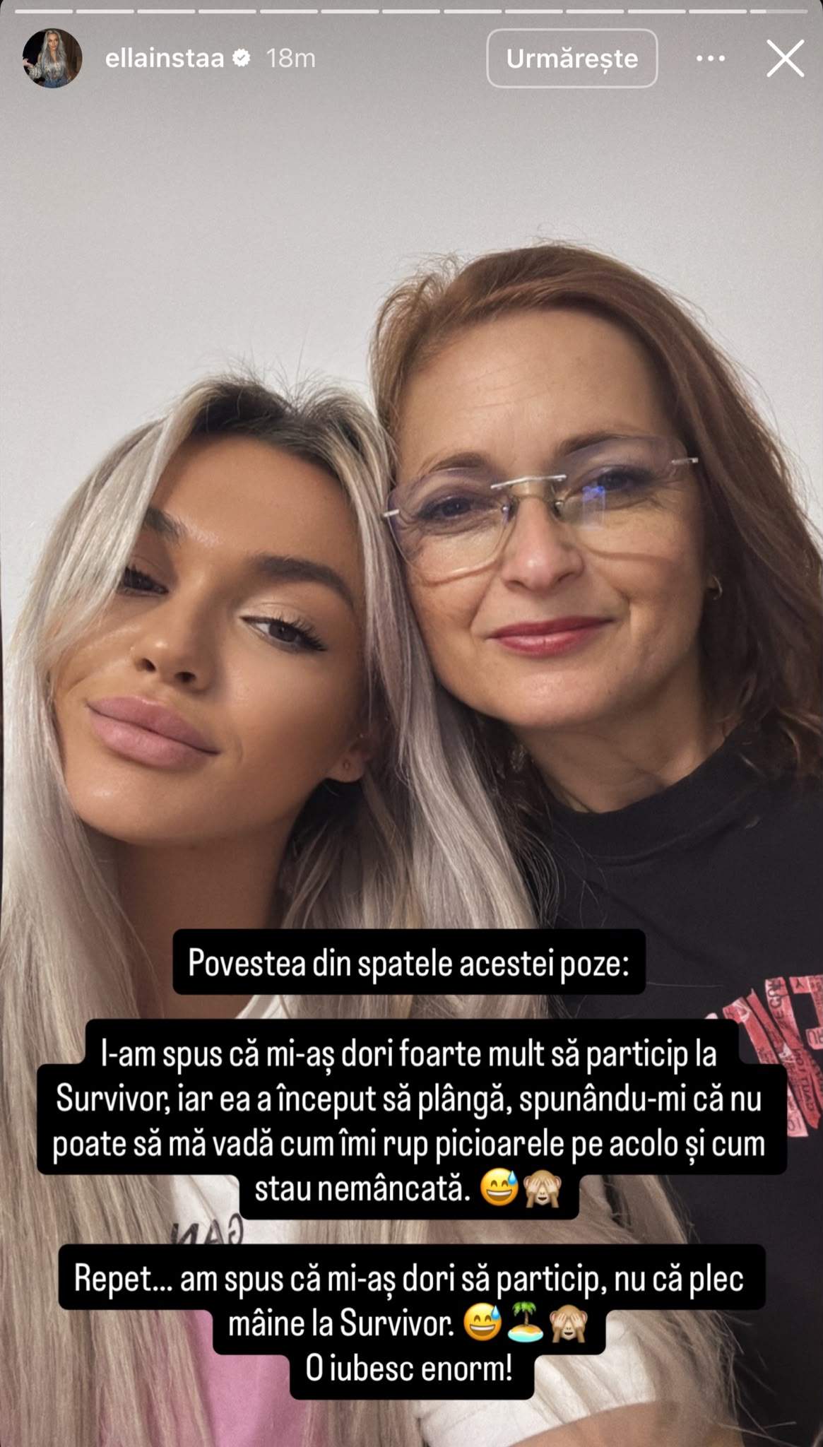 Mesajul scris de Ella Vișan