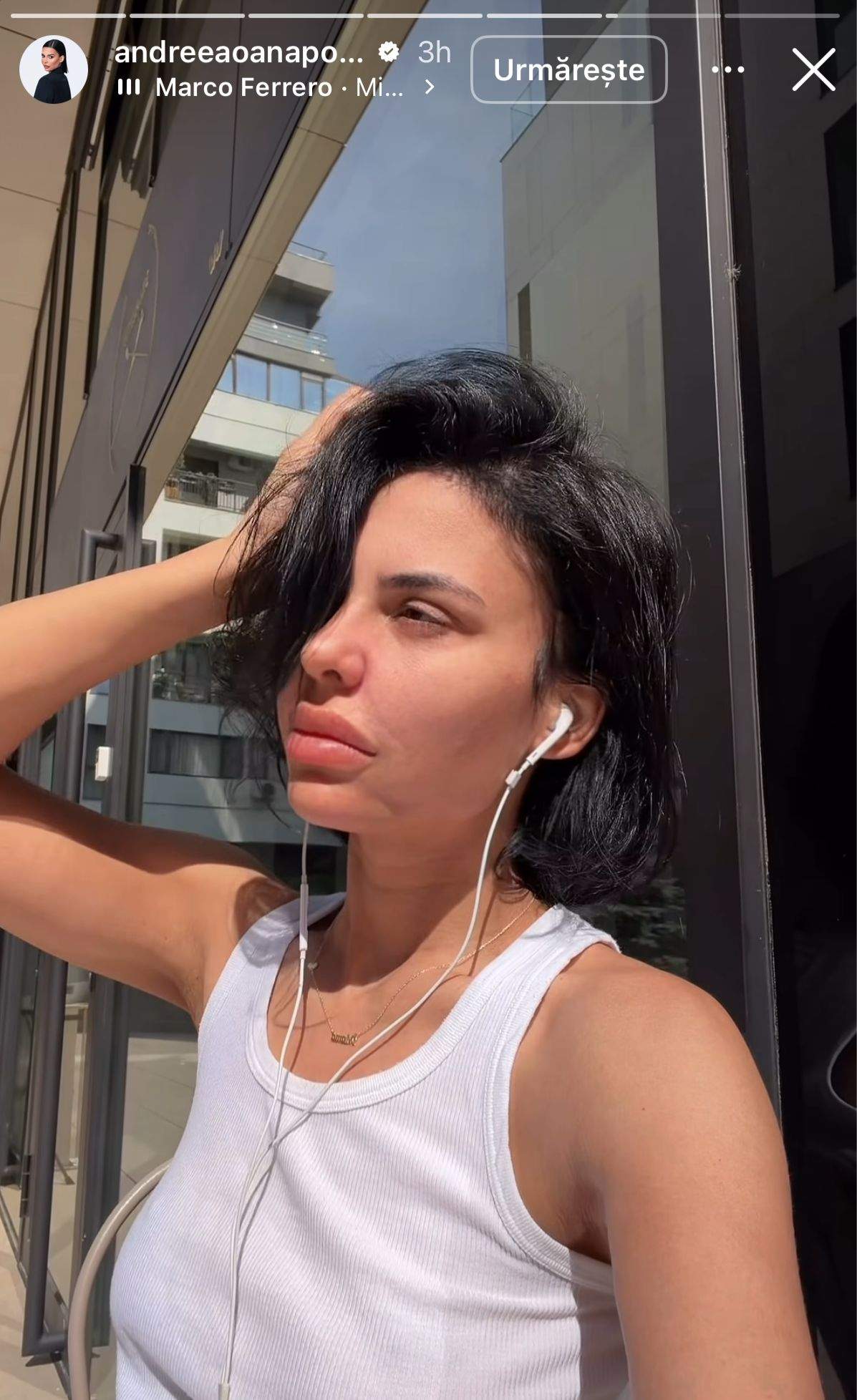 Andreea Popescu, pe Instagram