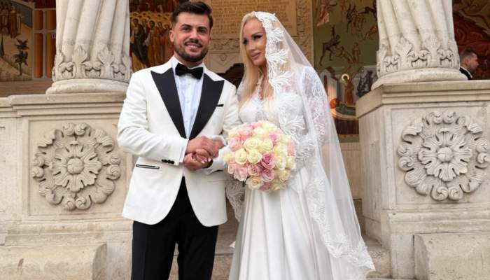Simona Trașcă și Marian Buzilă, la biserică