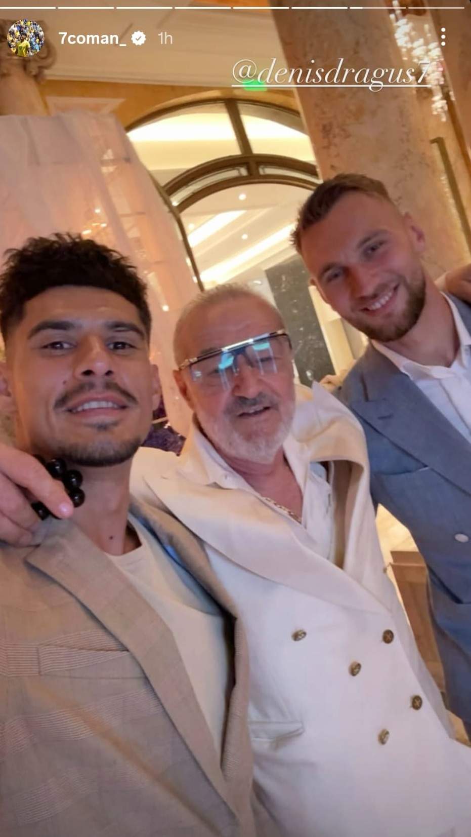 FOTO | Primele imagini de la moțul băiețelului lui Ianis Hagi. Gigi Becali, Denis Drăguș și Florinel Coman se numără printre invitații prezenți la eveniment