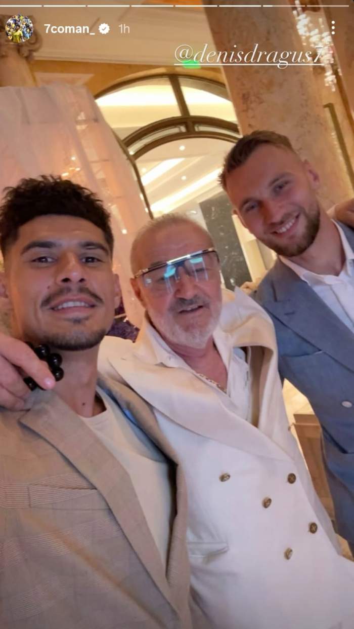 FOTO | Primele imagini de la moțul băiețelului lui Ianis Hagi. Gigi Becali, Denis Drăguș și Florinel Coman se numără printre invitații prezenți la eveniment