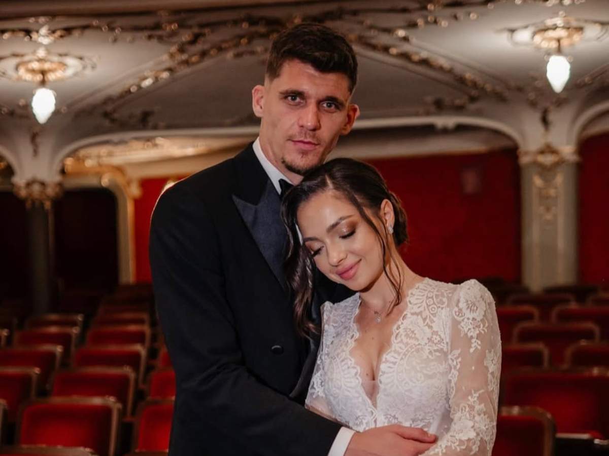Imagini emoționante de la nunta lui Ștefan Târnovanu. Ședință foto superbă