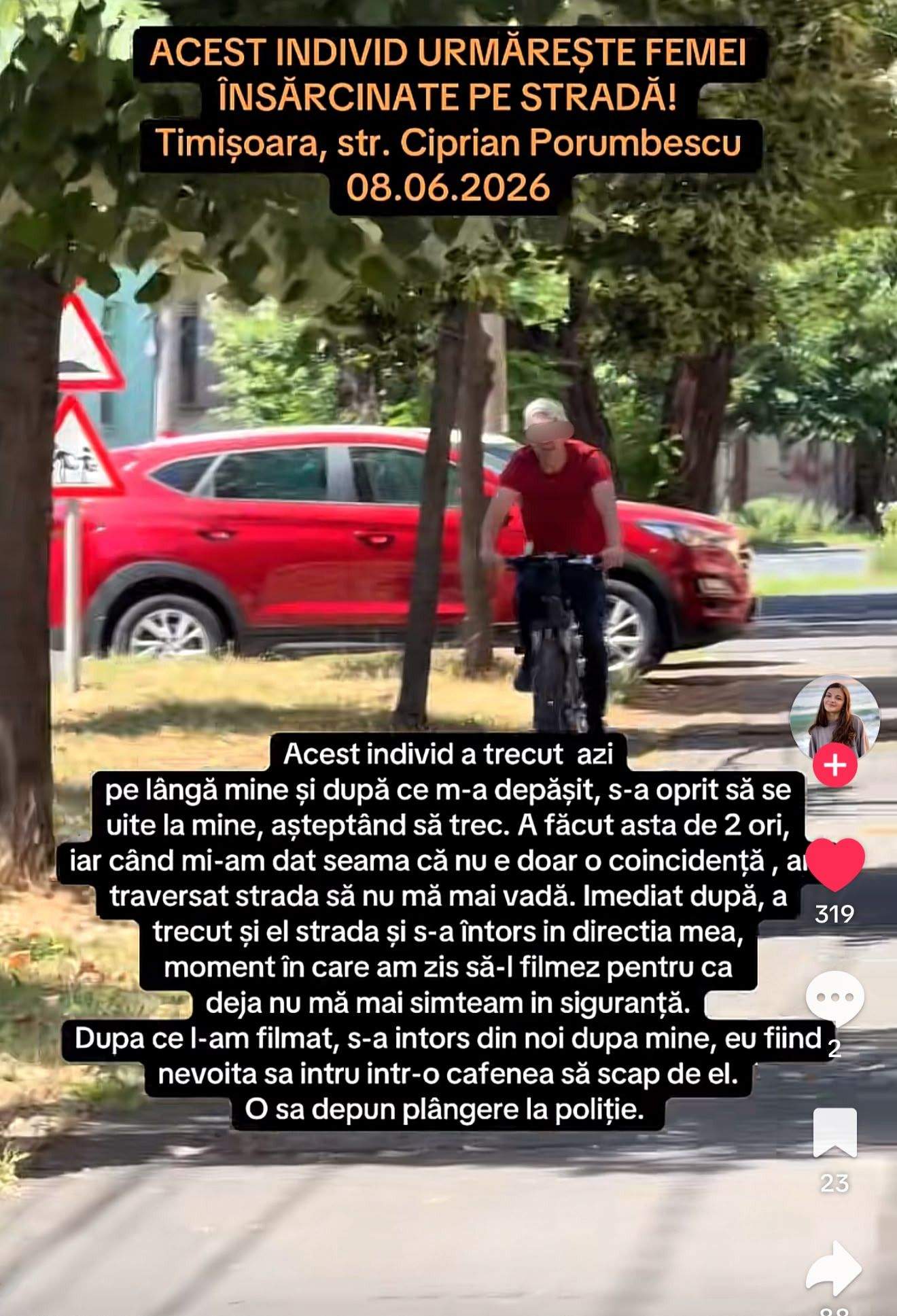 Mesajul unei influencerițe