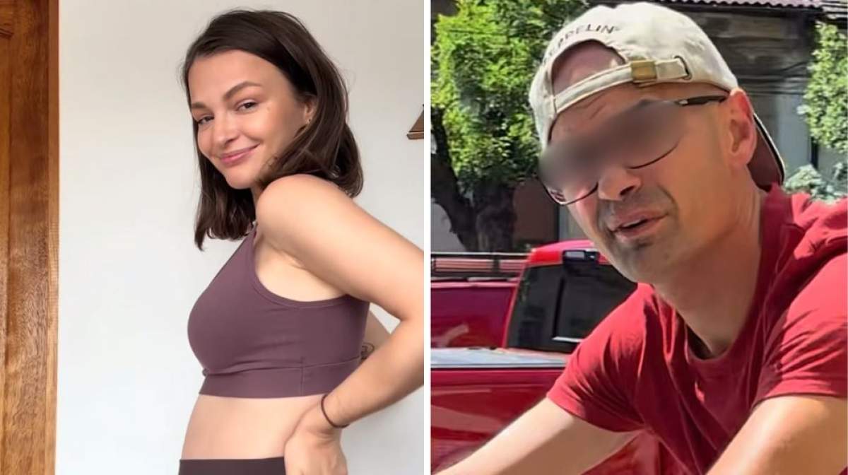 Colaj foto cu o influenceriță și bărbatul care ar fi urmărit-o