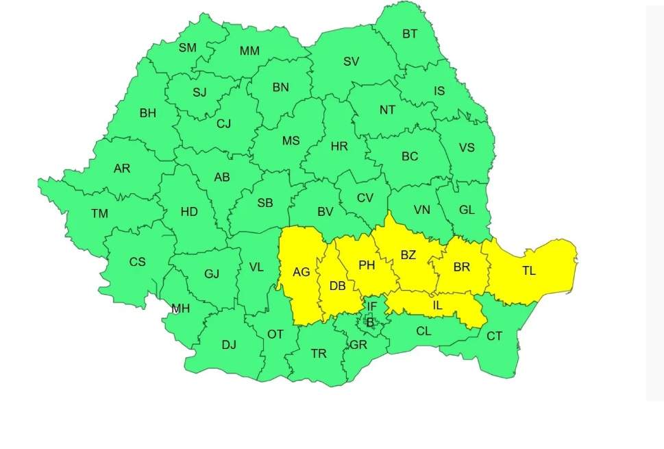 România, lovită de furtuni puternice! Anunțul de ultimă oră al meteorologilor! A fost emis cod galben de vijelii
