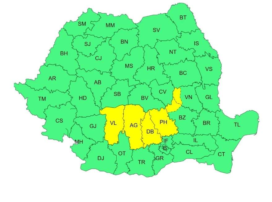 România, lovită de furtuni puternice! Anunțul de ultimă oră al meteorologilor! A fost emis cod galben de vijelii