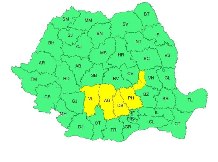 România, lovită de furtuni puternice! Anunțul de ultimă oră al meteorologilor! A fost emis cod galben de vijelii