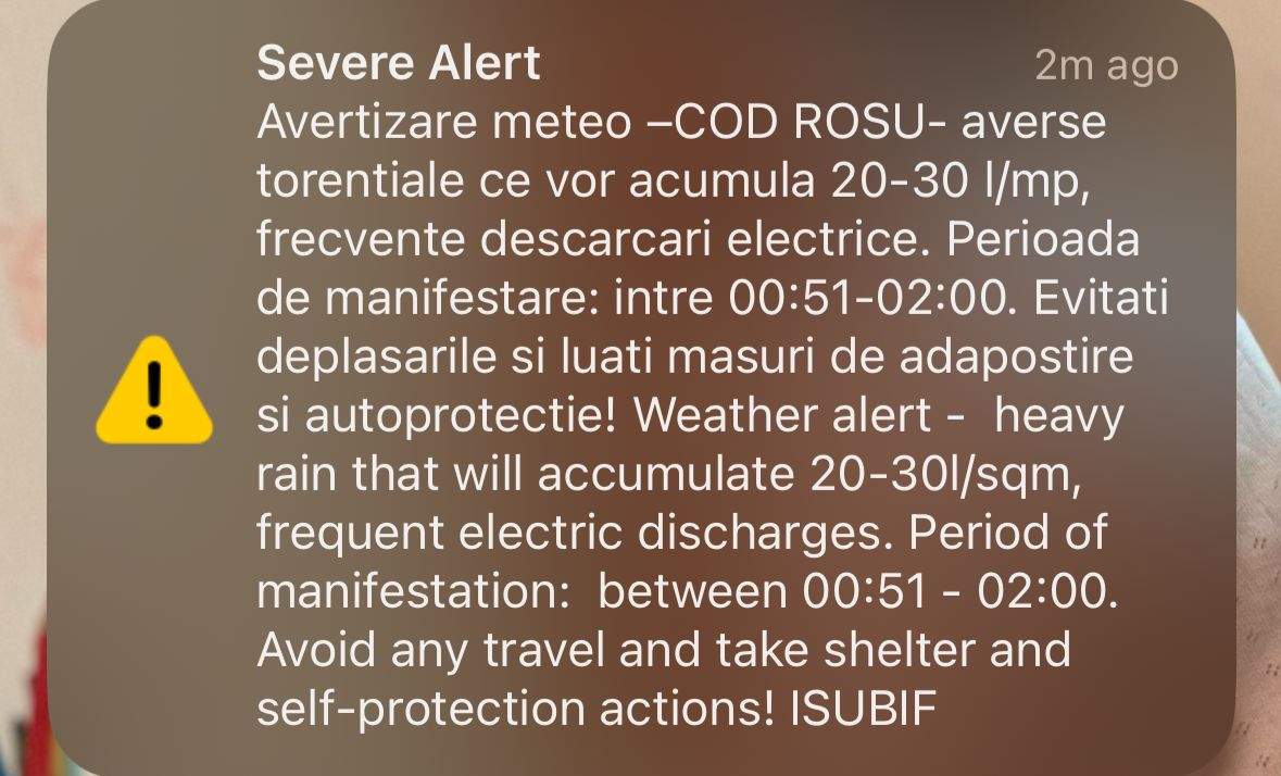 mesaj RO-Alert