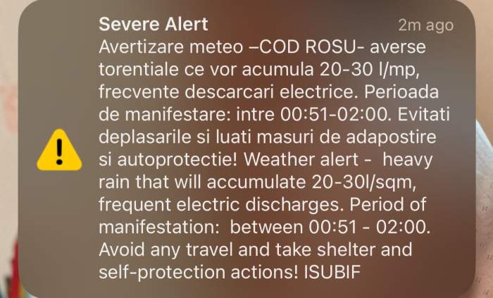 mesaj RO-Alert