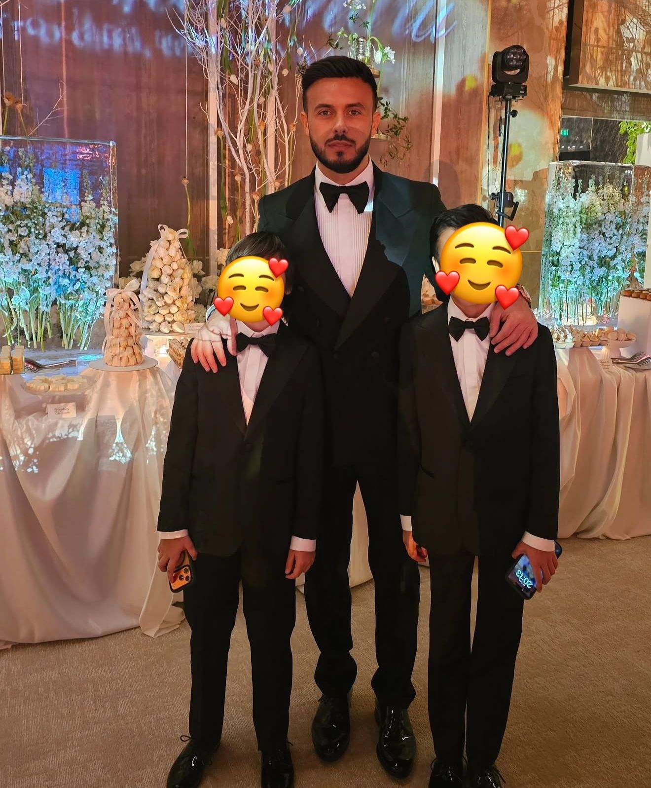 Gabi Bădălău, alături de copiii lui