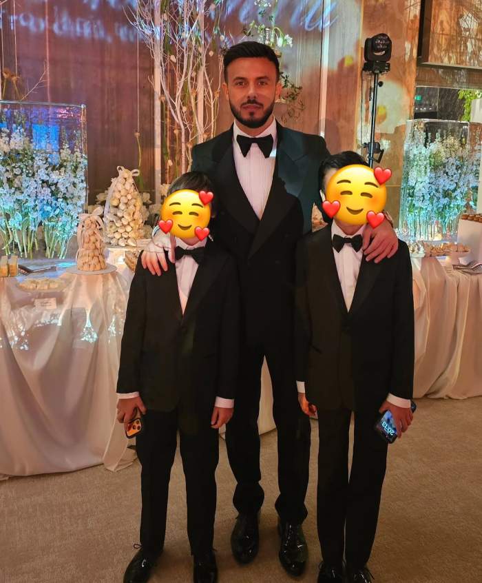 Gabi Bădălău, alături de copiii lui
