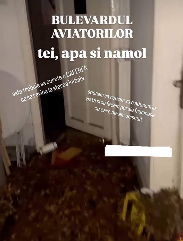 Imagini șocante dintr-o cafenea de fițe din București! Apa a deschis ușile și a intrat în locație