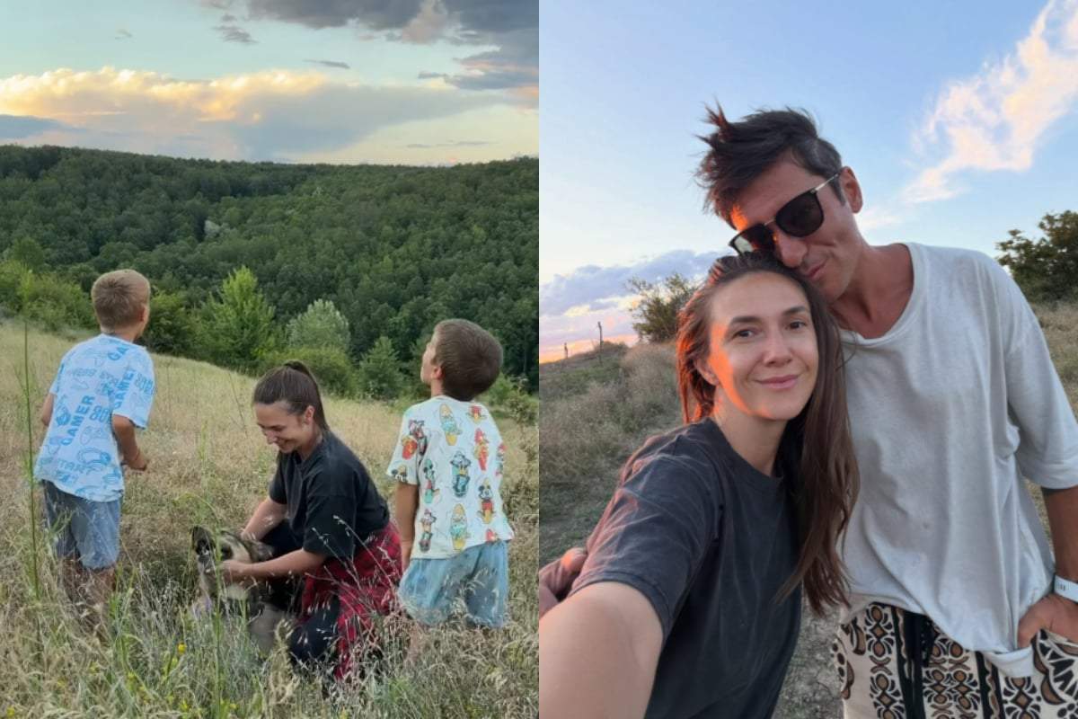 Imagini înduioșătoare cu Adela Popescu, Radu Vâlcan și cu copiii pe moșia de la Șușani! Mesajul emoționant