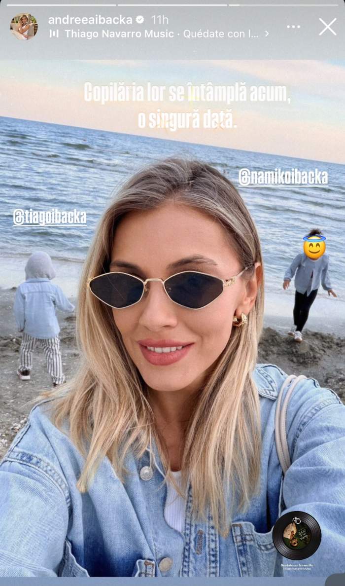Andreea Ibacka, alături de copii