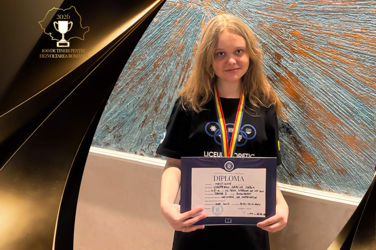 Fabulos! Eleva care scrie istorie pentru România: două titluri mondiale și o misiune de a forma alți olimpici - Carina Viespescu, în „100 de tineri pentru dezvoltarea României”