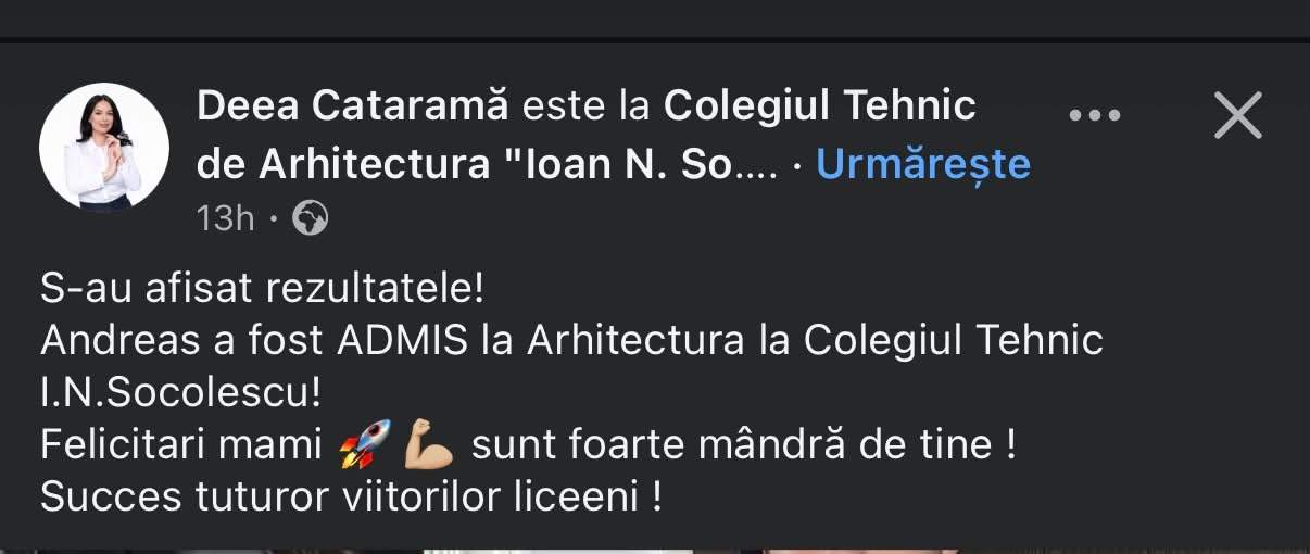 Deea Maxer, în culmea fericirii după rezultatele admiterii la liceu. Unde va studia fiul ei, Andreas 