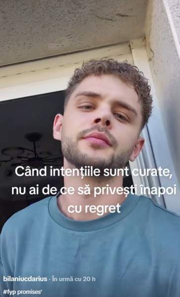 Darius de la Mireasa încă suferă după Daniela? Mesajul transmis de fostul concurent