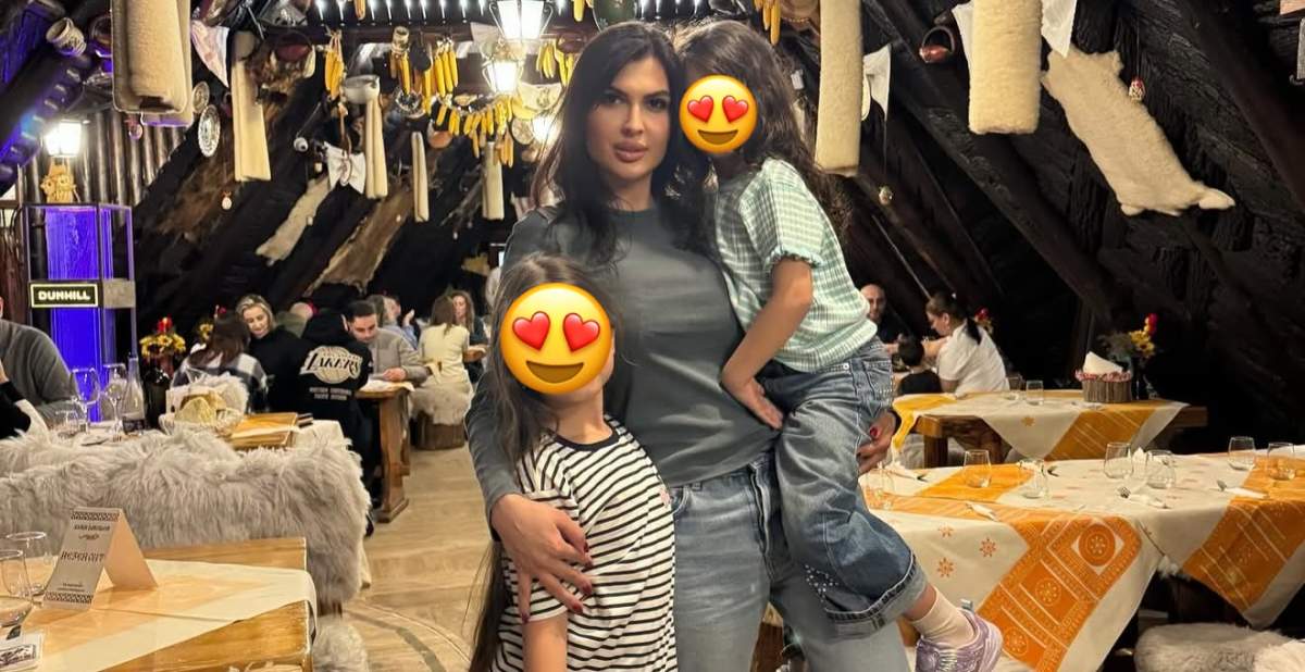 Mădălina Pamfile, alături de fiicele ei
