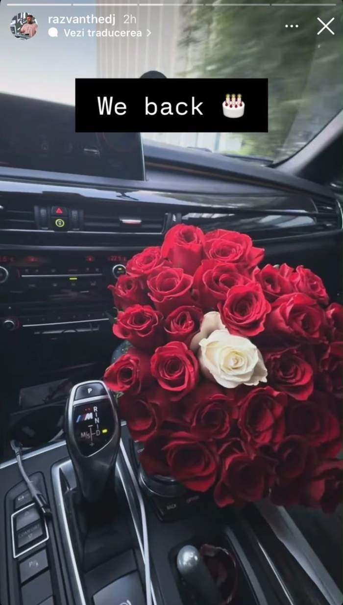 Răzvan Kovacs a cumpărat un buchet de flori