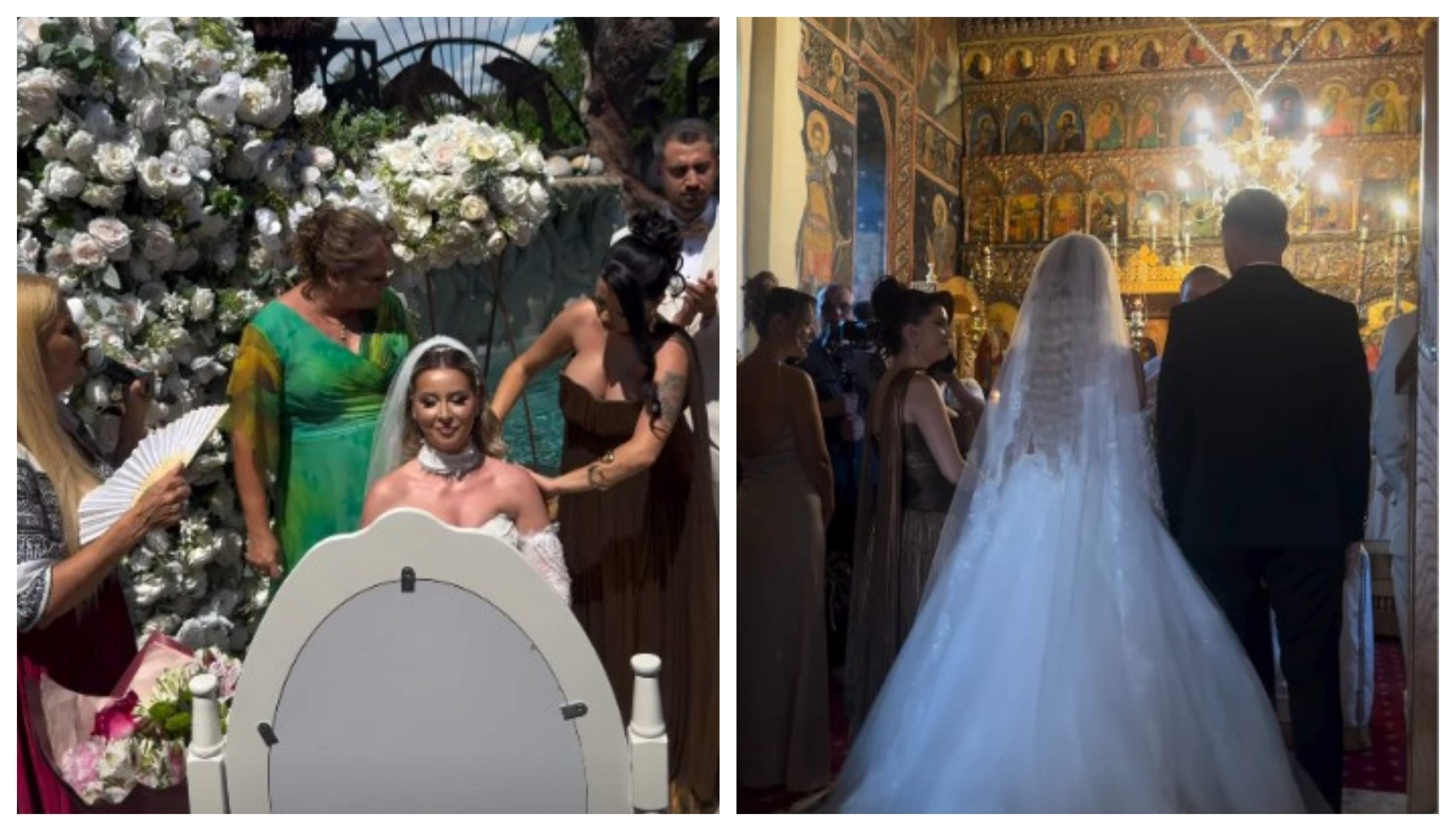 Maria și Ștefan de la Mireasa s-au căsătorit religios! Imagini superbe de la nunta lor