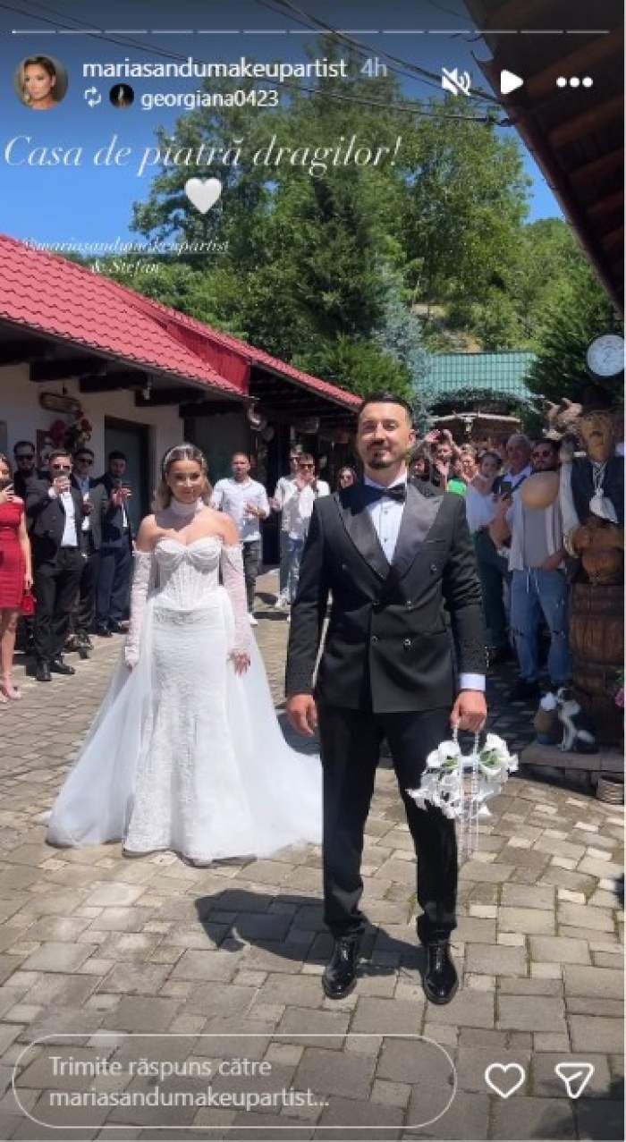 Maria și Ștefan de la Mireasa s-au căsătorit religios! Imagini superbe de la nunta lor