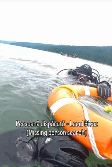 Operațiune de salvare sub ape! O persoană este căutată în Lacul Bicaz