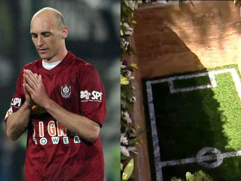 Imaginile durerii de la înmormântarea lui Gabi Mureșan. Fostul fotbalist a fost condus pe ultimul drum | FOTO