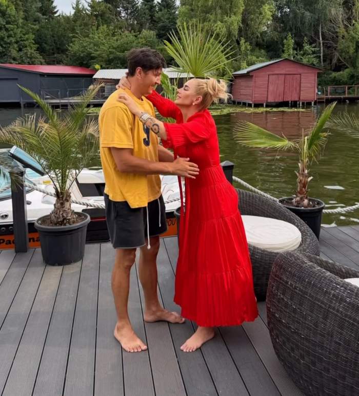 Anamaria Prodan, în ipostaze tandre cu Ronald Gavril