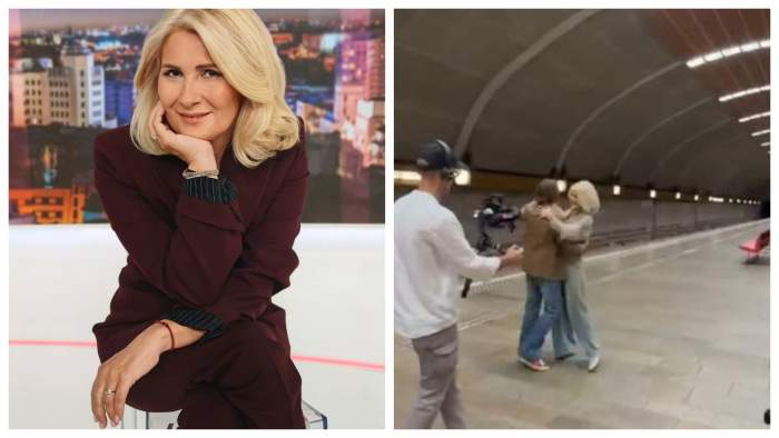 Alessandra Stoicescu, dans cu un actor celebru. Au transformat peronul de metrou în ring