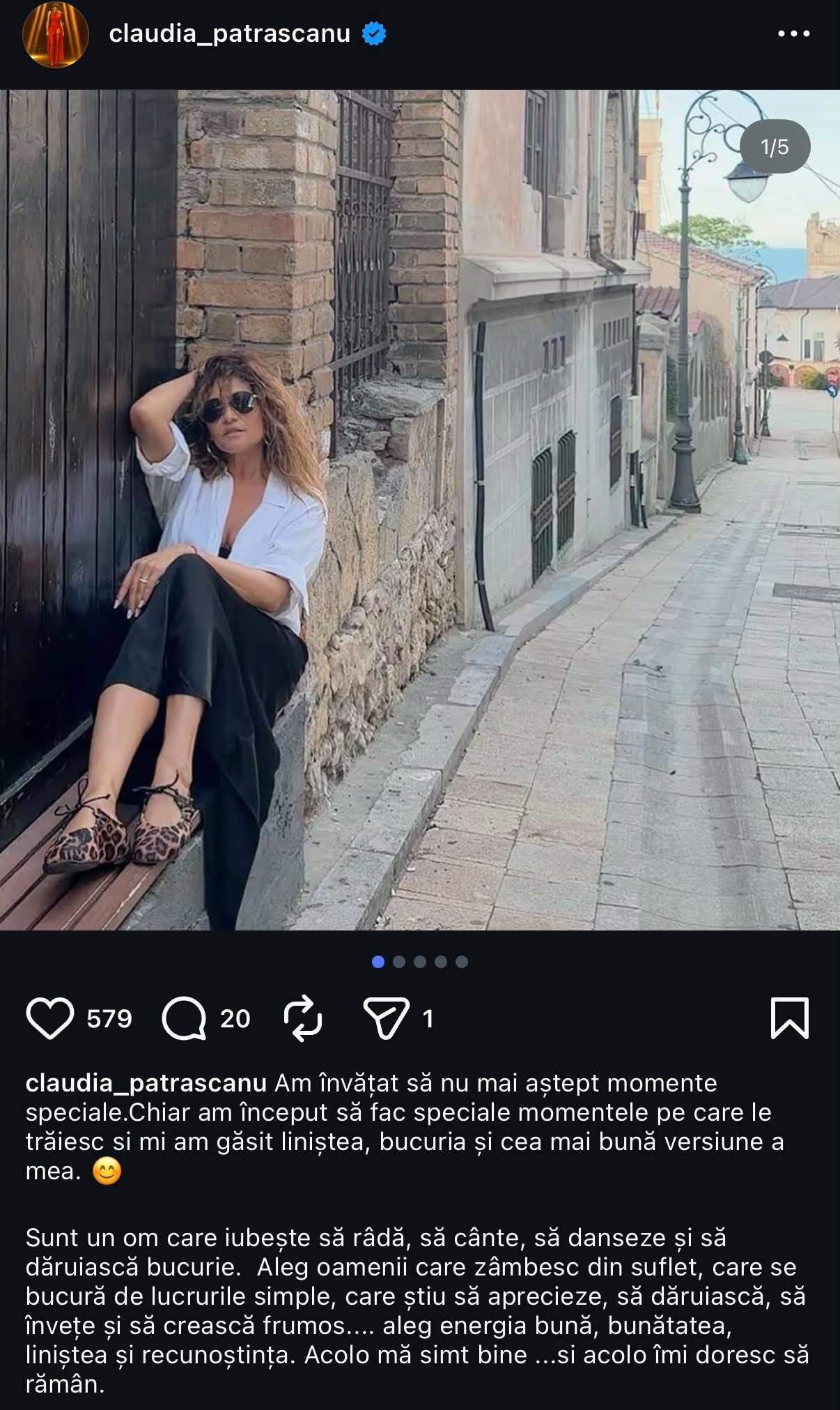Claudia Pătrășcanu, mai fericită ca niciodată! Ce spune artista despre noua etapă din viața ei