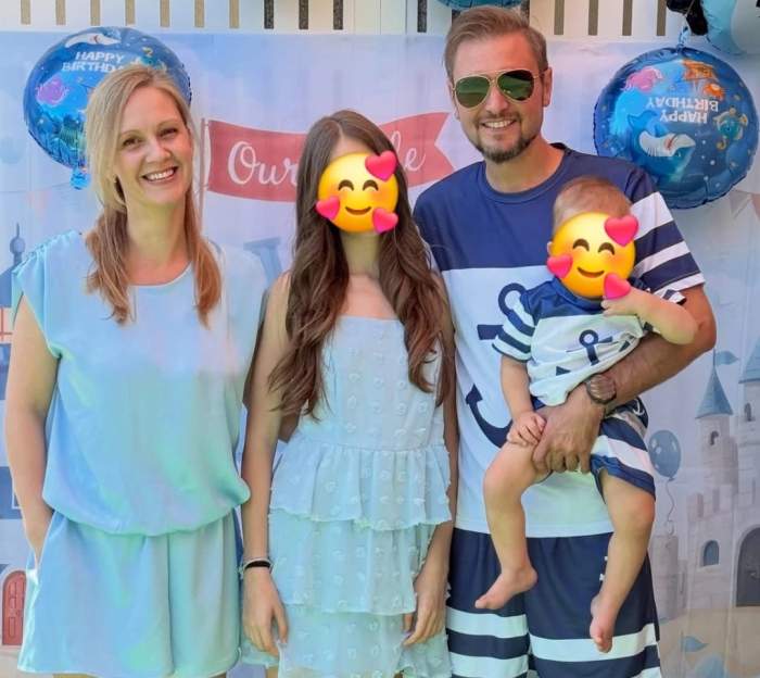 Adrian Velea și familia lui