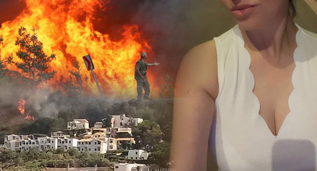 Clipe de panică pentru o mondenă de la noi stabilită în Sicilia! Incendiile devastatoare, la un pas să-i cuprindă casă