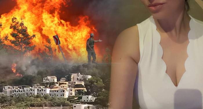 Clipe de panică pentru o mondenă de la noi stabilită în Sicilia! Incendiile devastatoare, la un pas să-i cuprindă casă